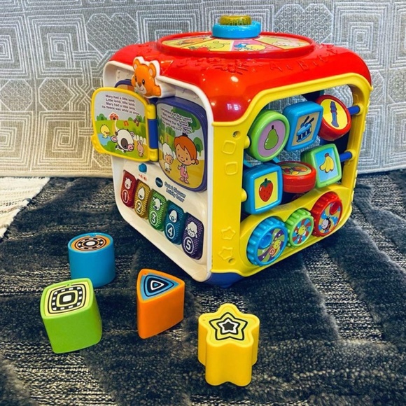 Entertainment! Interactive Sort Discovery Cube: Helps Developmental Milestones - Picture 7 of 9